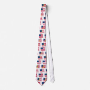 Cravate Drapeau USA "Home Sweet Home" Art Imprimer
