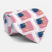 Cravate Drapeau USA "Home Sweet Home" Art Imprimer (Roulé)