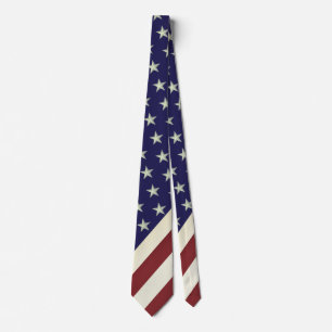 Cravate Drapeau USA Inspiré Vintage