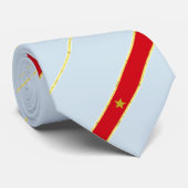 Cravate drapeau vietnamien à rayures (Roulé)