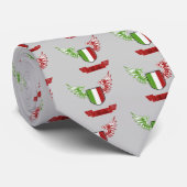 Cravate Drapeau vintage ailé Italia (Roulé)