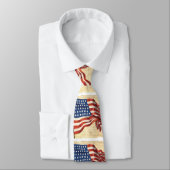 Cravate Drapeau vintage américain porter (Attaché)