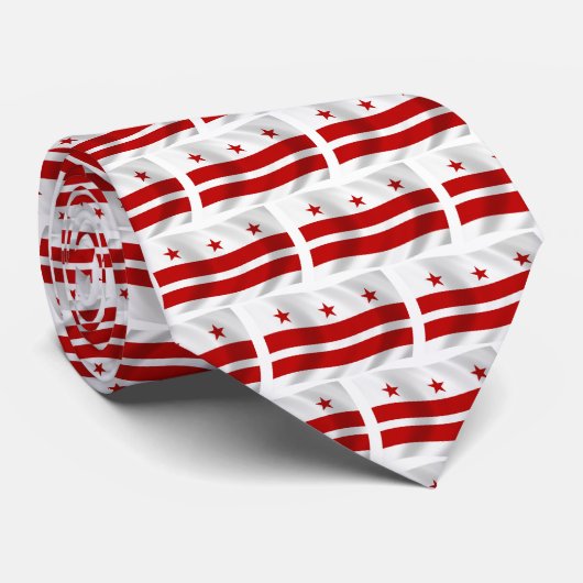 Cravate Drapeau Washington D.C. (Roulé)