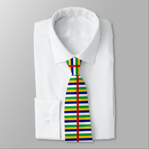 Cravate drapeaux de la République centrafricaine bandes pa