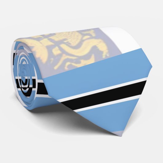 Cravate Drapeaux D'Inspiration (Botswana) (Roulé)