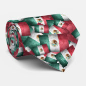 Cravate Drapeaux mexicains en détresse (Roulé)