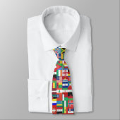 Cravate Drapeaux mondiaux Necktie Buddy (Attaché)