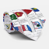 Cravate Drapeaux navals du monde (Roulé)