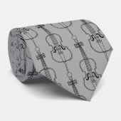 Cravate Drawing du violoncelle (Roulé)