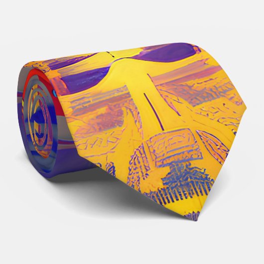 Cravate Dreamland psychédélique (Roulé)