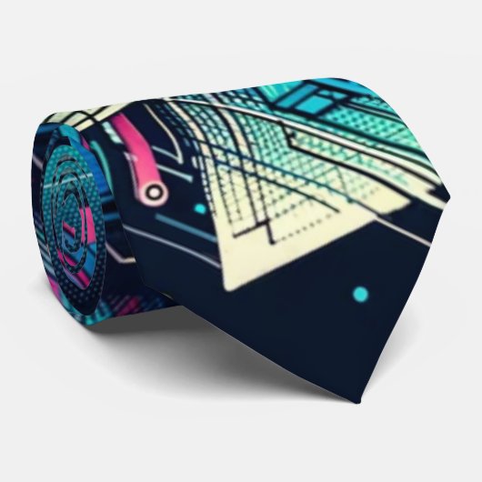 Cravate Dreamscape Cybernétique (Roulé)