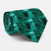 Cravate - Dreamy Butterfly - Turquoise (Roulé)