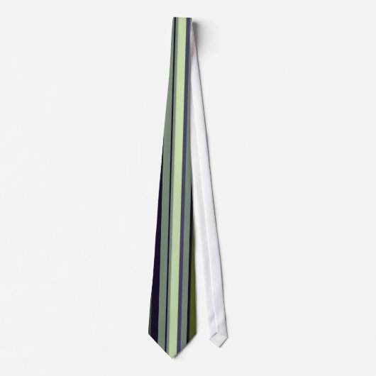Cravate Drôle 60s Earth Tone Stripes (Devant)