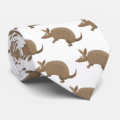 Cravate Drôle armadillo joyeux dessin animé (Roulé)