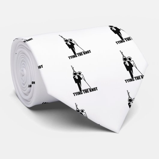 Cravate Drôle, "attachant le noeud" épousant la conception (Roulé)