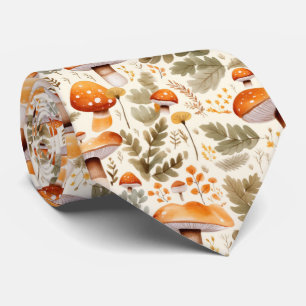 Cravate drôle avec Motif de champignons