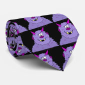Cravate drôle de nouveauté de monstre mignon (Roulé)