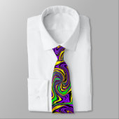 Cravate Drôle Far-out Psychedelic Swirl Wet Paint (Attaché)