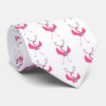 Drôle Flamant rose Noël Reindeer Motif