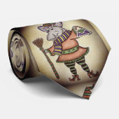 Cravate Drôle Hippo d'Halloween (Roulé)