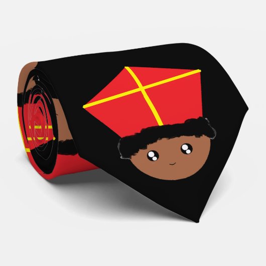 Cravate Drôle mignon St Nicholas Miter Zwarte Piet Kids Ar (Roulé)