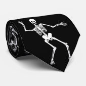 Cravate Drôle Scary Skeleton Motif Happy Halloween (Roulé)
