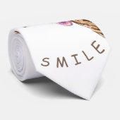 Cravate Drôle Tongue de Giraffe dehors et lavabo jouant -  (Roulé)