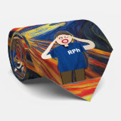 Cravate drôle Van Gogh de pharmacien le cri (Roulé)