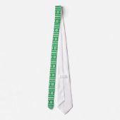 Cravate Drôle vert Vilain Noël fête motif flocon de neige (Dos)