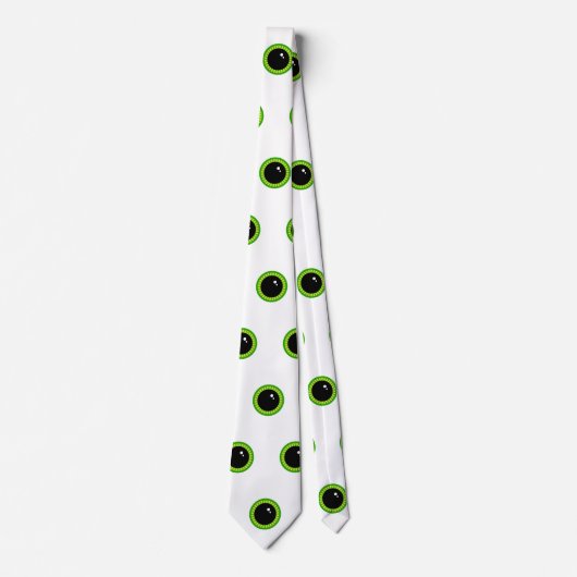 Cravate Drôle yeux verts (Devant)