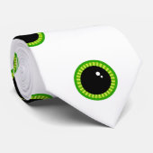 Cravate Drôle yeux verts (Roulé)