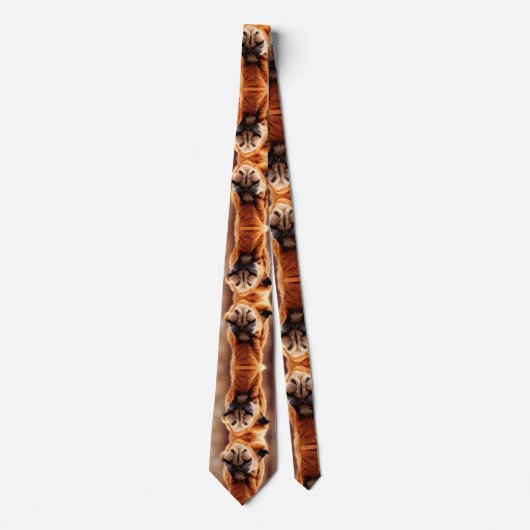 Cravate drôles de chameau à thème désert partout (Devant)