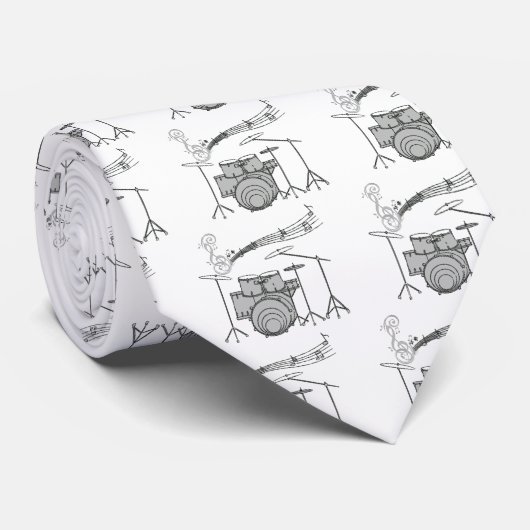 Cravate Drummer Je Suis_ (Roulé)