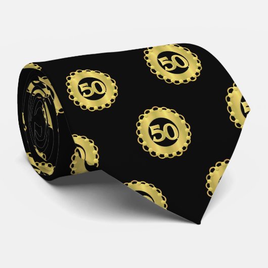 Cravate du 50e anniversaire de l'or (Roulé)