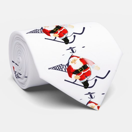 Cravate du bureau de Noël (Roulé)