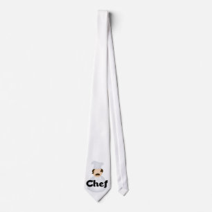 Cravate du chef blanc