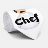 Cravate du chef blanc (Roulé)