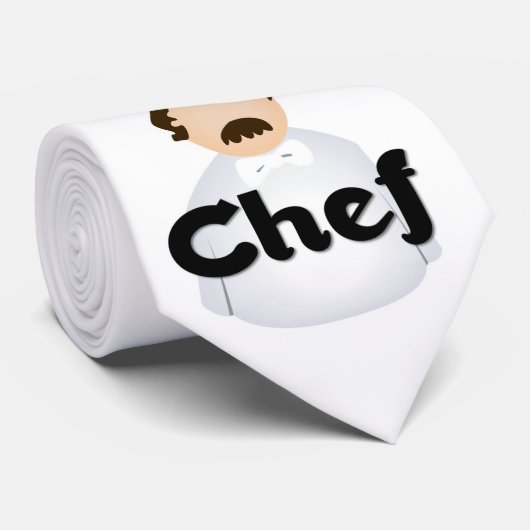 Cravate du chef blanc (Roulé)