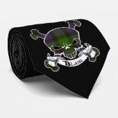 Cravate du crâne de Blair Tartan (Roulé)