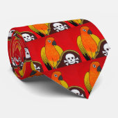 Cravate du crâne des hommes et du pirate d'os (Roulé)