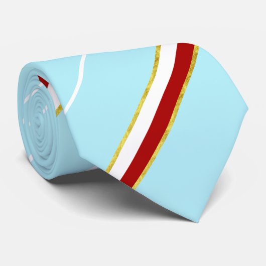 Cravate du drapeau à rayures polonais (Roulé)