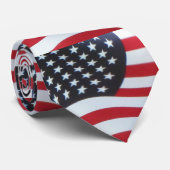 Cravate du drapeau américain des hommes (Roulé)