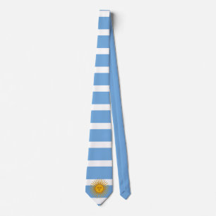 Cravate du drapeau argentin