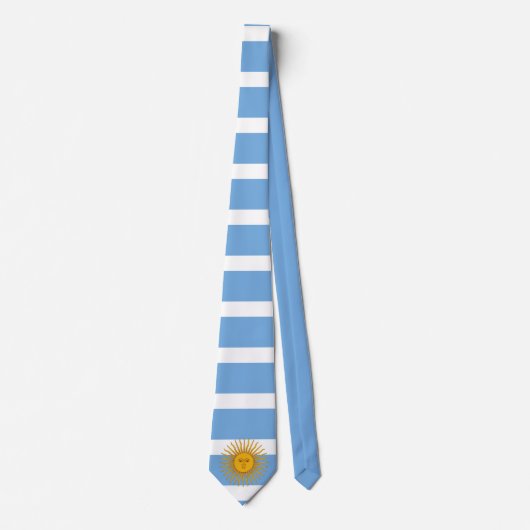 Cravate du drapeau argentin (Devant)