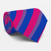Cravate du drapeau bisexuel (Roulé)