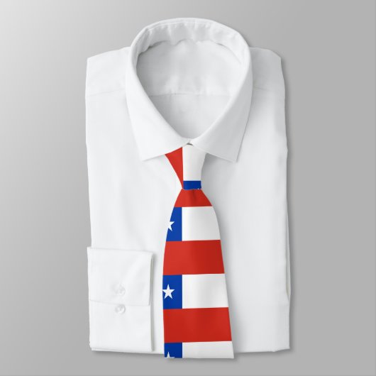 Cravate du drapeau chilien (Attaché)