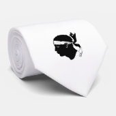 Cravate du drapeau corse (Roulé)