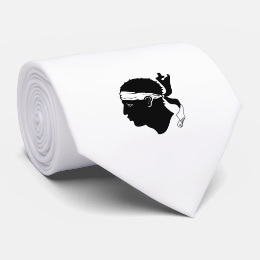 Cravate du drapeau corse (Roulé)