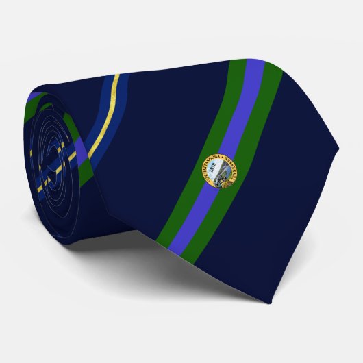 Cravate du drapeau de Chattanooga (Tennessee) (Roulé)