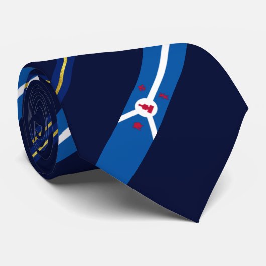 Cravate du drapeau de Fort Wayne (Indiana) (Roulé)